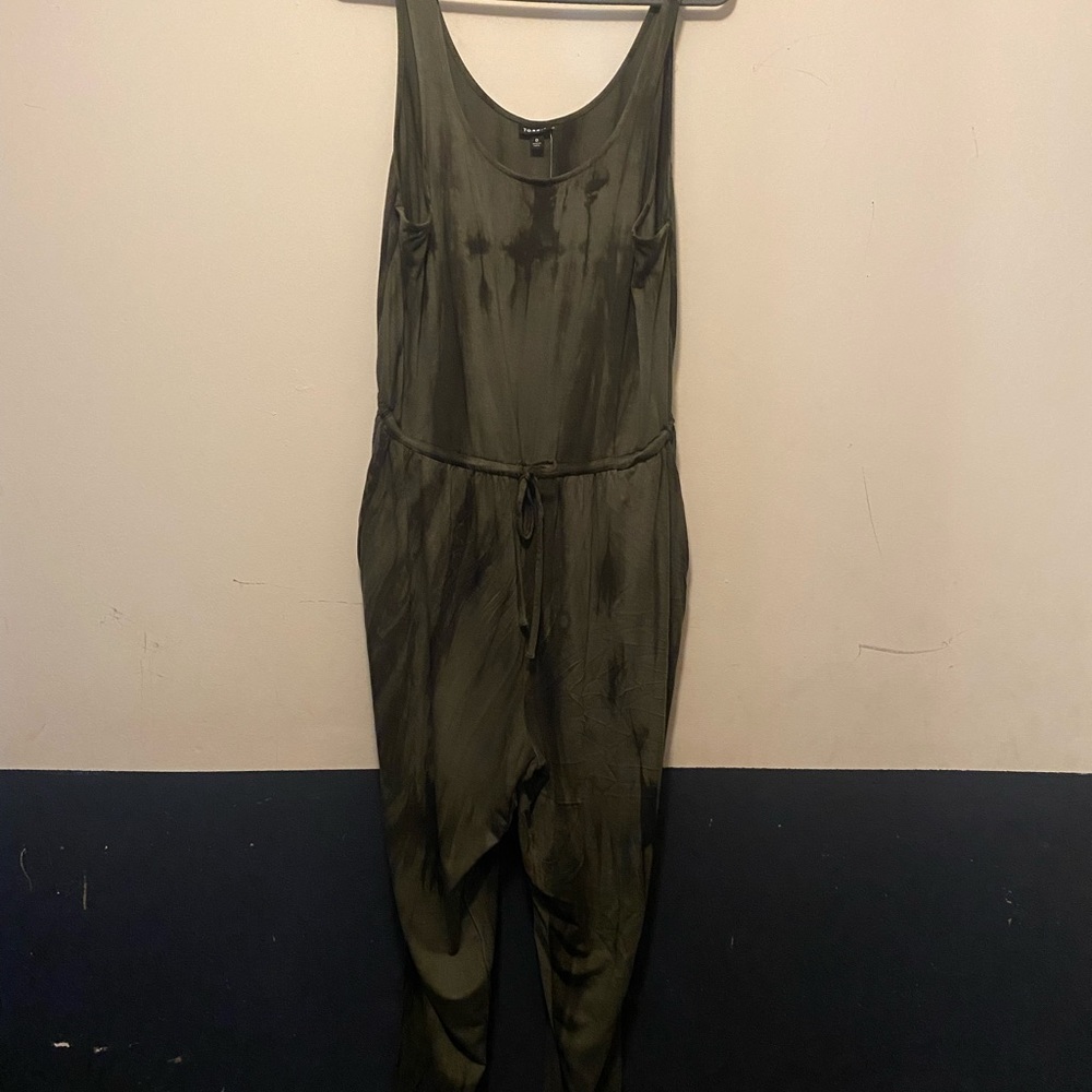 Jumpsuit  tie dye.  Green and black